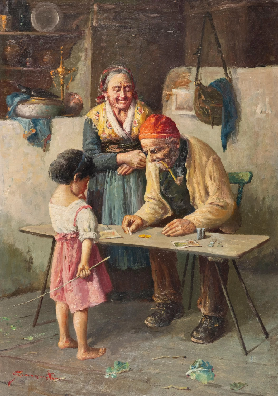 Alfonso - Simonetti, scena di genere